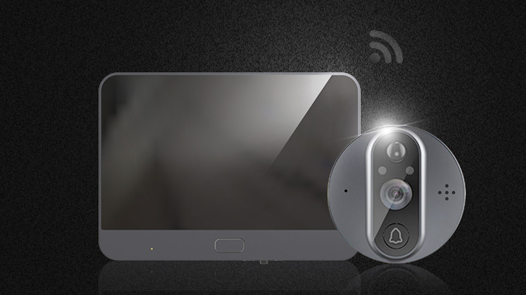 Wireless Peephole with Screen and app